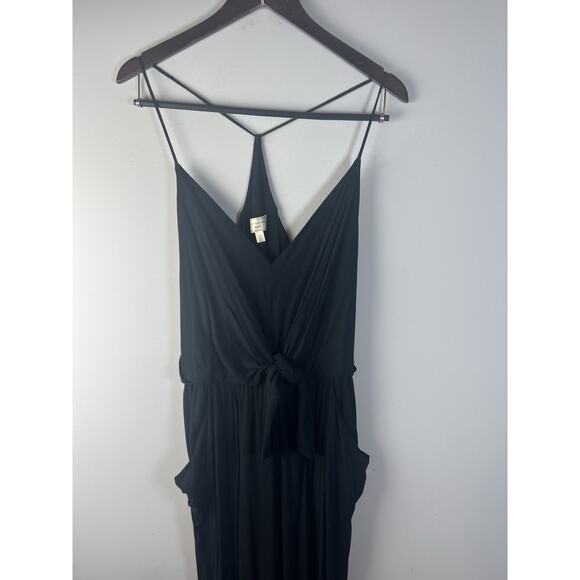 MOULINETTE SOEURS Willa Tie-Waist Jumpsuit In Black Size Large - Picture 4 of 10